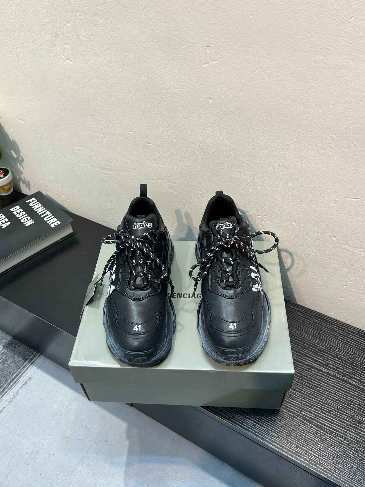 Balenciaga Black White Oversized Silhouette Deconstructed Layered Upper Chunky Sneakers 2