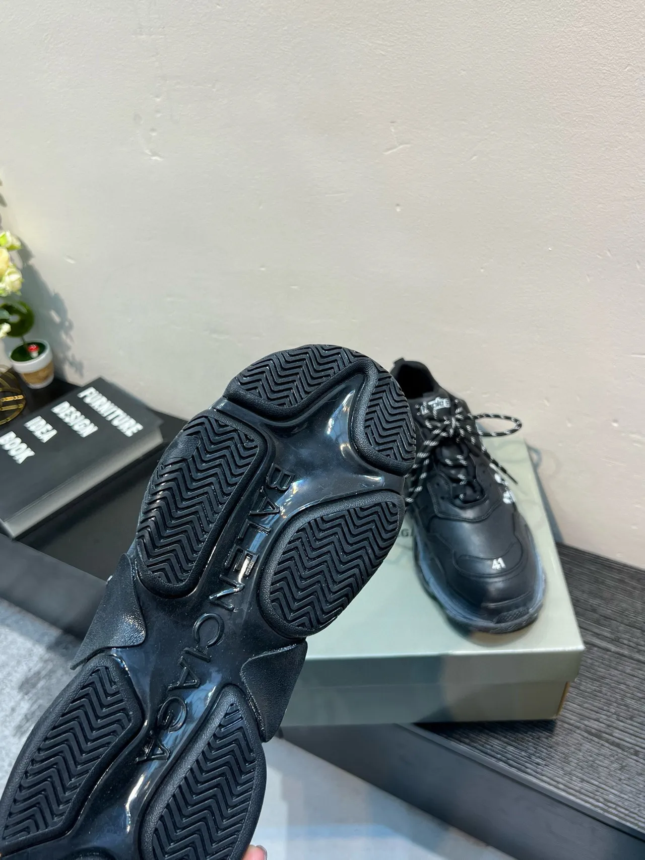 Balenciaga Black White Oversized Silhouette Deconstructed Layered Upper Chunky Sneakers 7