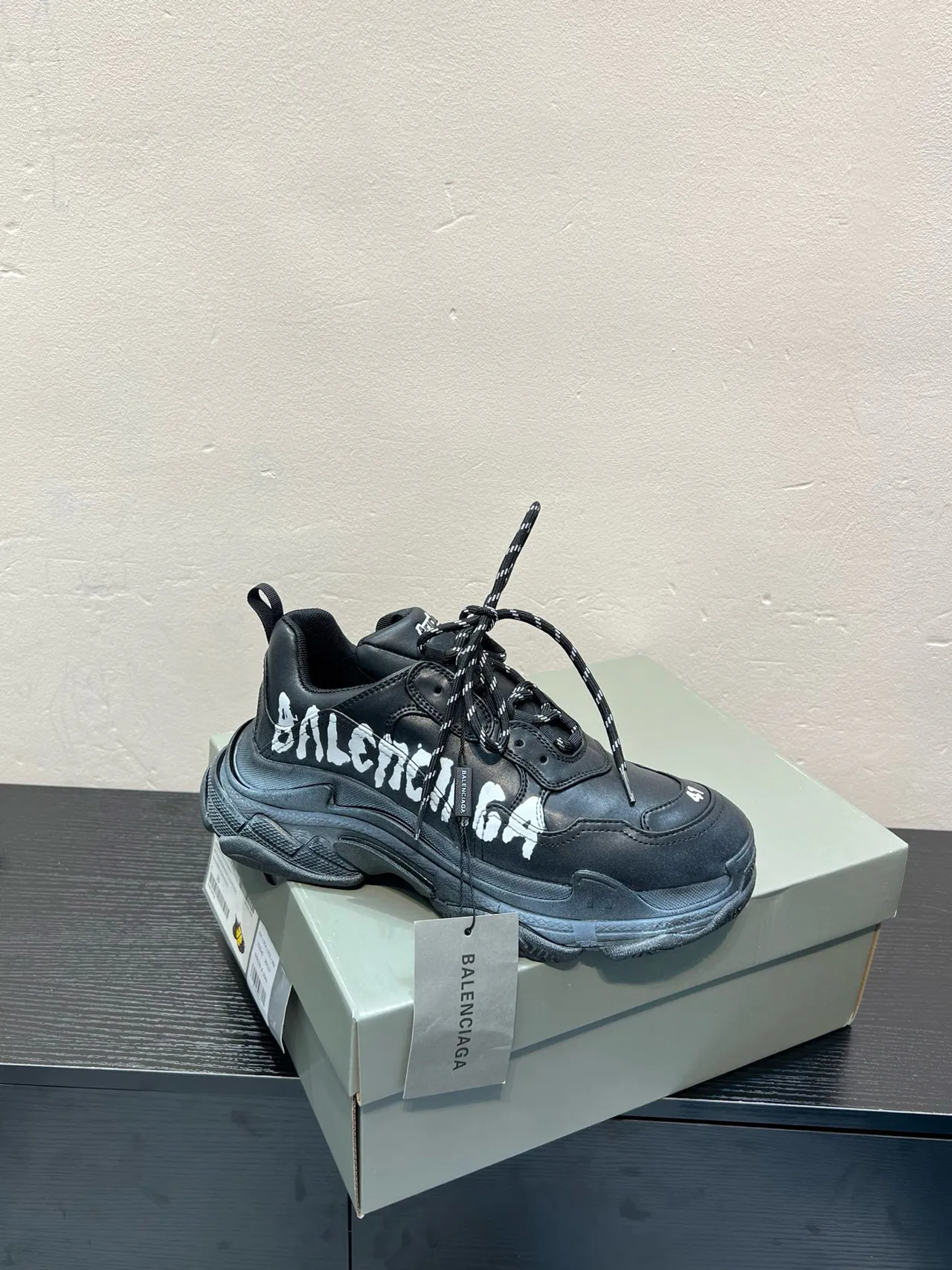 Balenciaga Black White Oversized Silhouette Deconstructed Layered Upper Chunky Sneakers 9