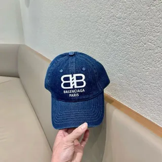 Balenciaga Denim BB Logo 棒球帽
