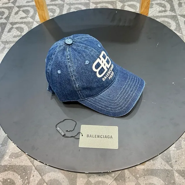 Balenciaga Denim BB Logo قبعة بيسبول 4