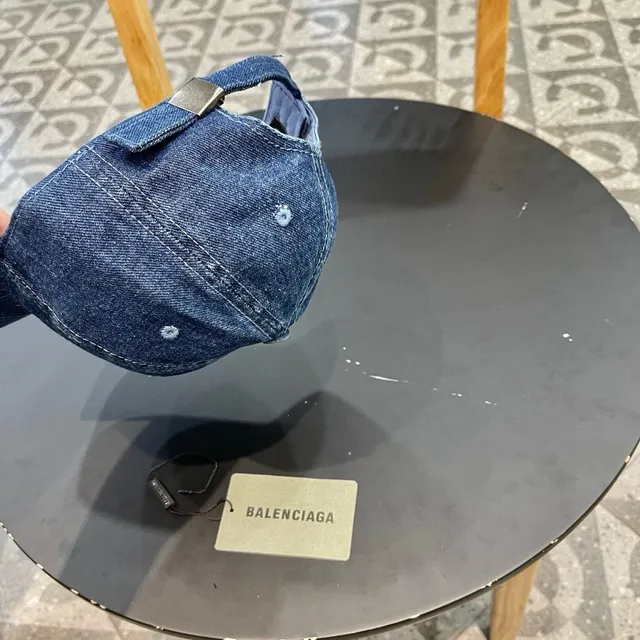 Balenciaga Denim BB Logo قبعة بيسبول 7