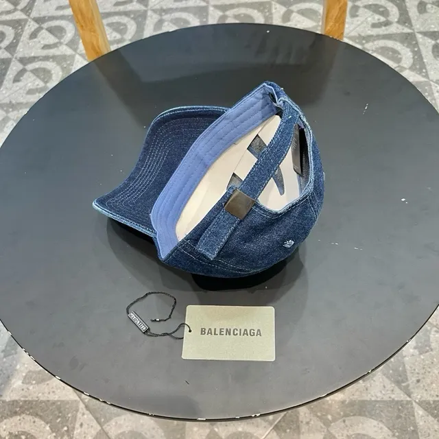 Balenciaga Denim BB Logo قبعة بيسبول 8