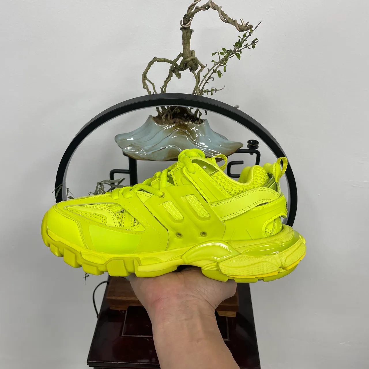 Balenciaga Runner Neon Yellow Chunky Sneakers 4