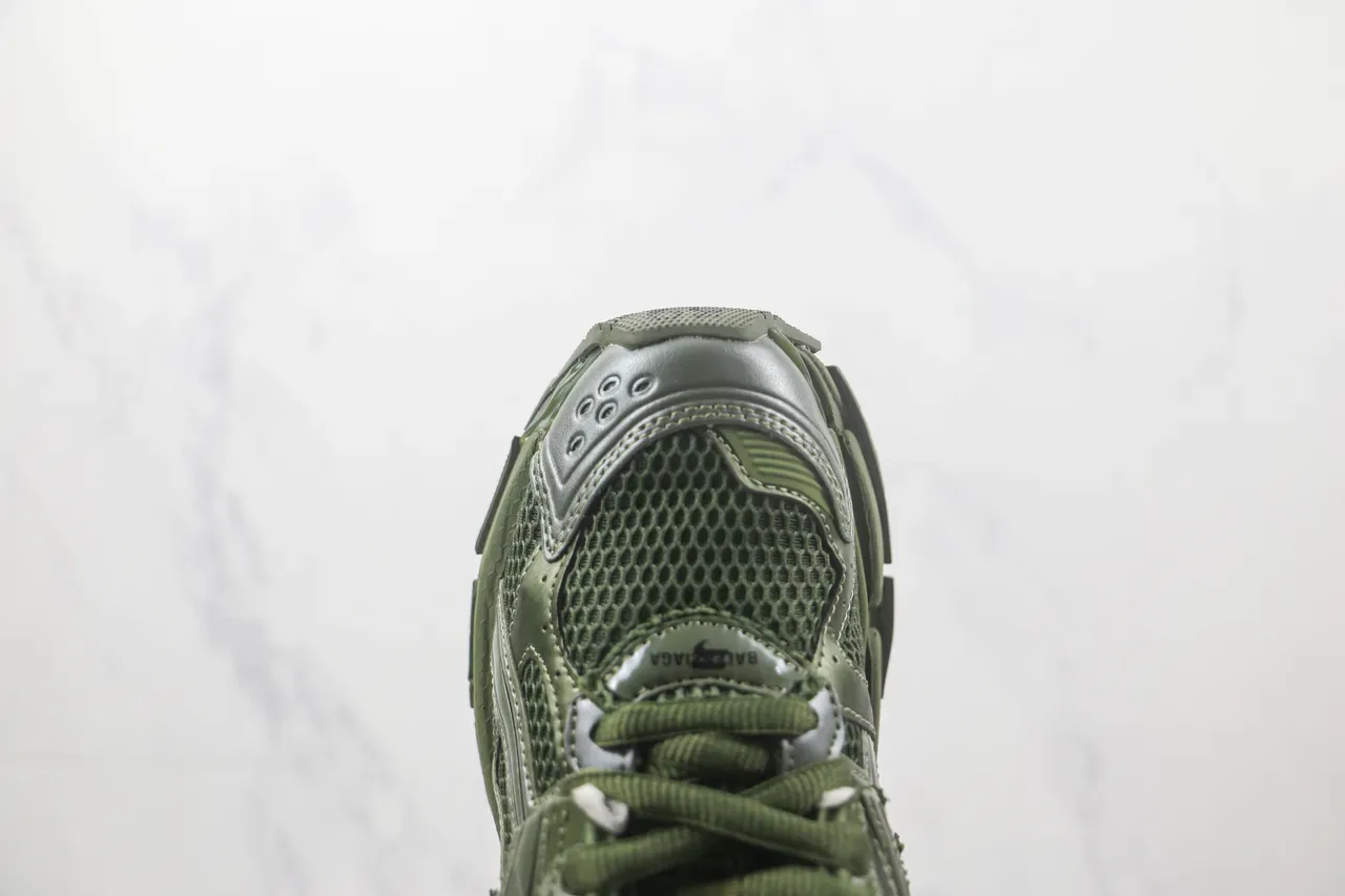 Balenciaga Runner Olive Green Chunky Sneakers 6