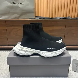 Balenciaga Speed Trainer 黑白生活方式运动鞋