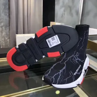 Balenciaga Speed Trainer Black Lightning Bolt Lifestyle Sneakers