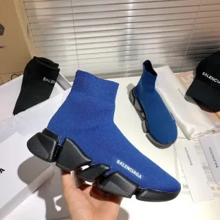 Balenciaga Speed Trainer Blue Sock-Fit Lifestyle Sneakers