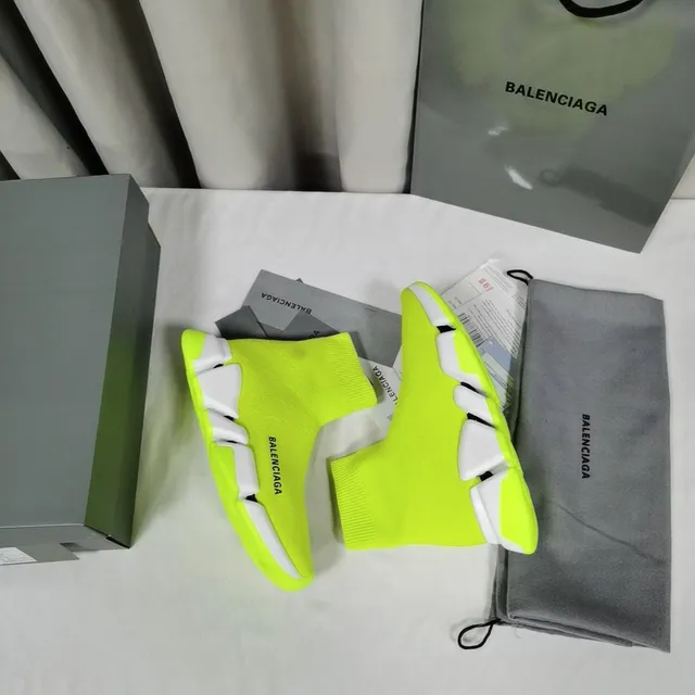 Balenciaga Speed Trainer Neon Lime জীবনধারা স্নিকার 5