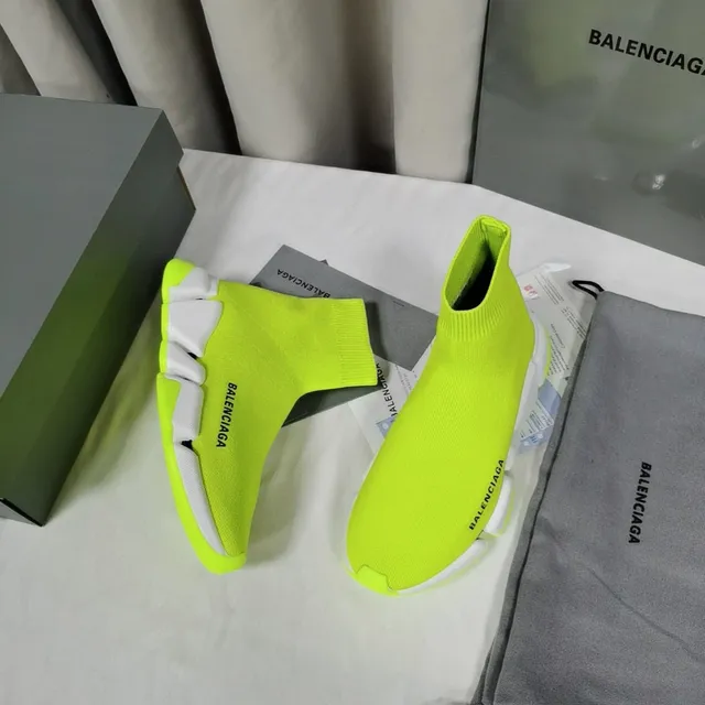 Balenciaga Speed Trainer Neon Lime জীবনধারা স্নিকার 6