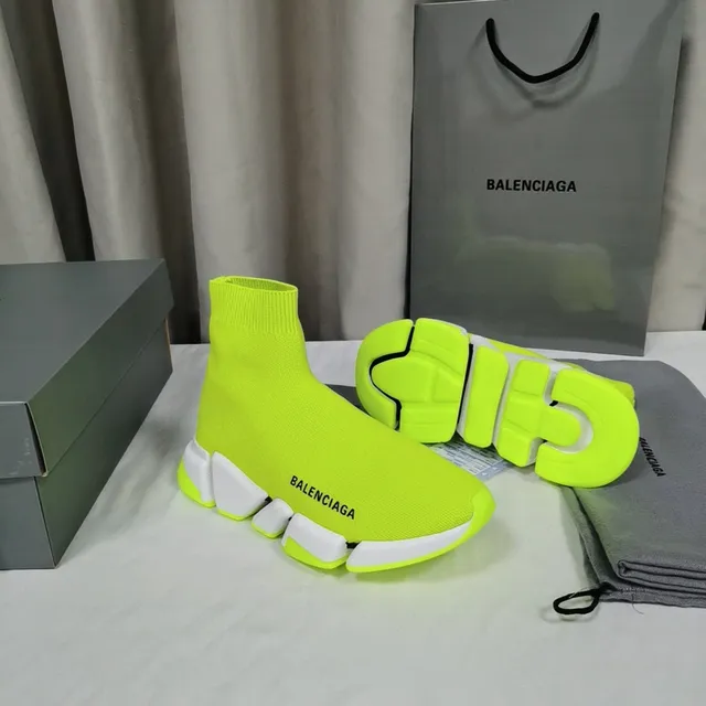 Balenciaga Speed Trainer Neon Lime জীবনধারা স্নিকার 7