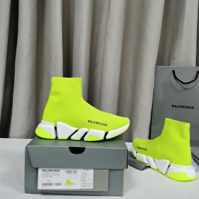 Balenciaga Speed Trainer Neon Lime জীবনধারা স্নিকার 9