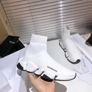 Balenciaga Speed Trainer White and Black Lifestyle Sneakers