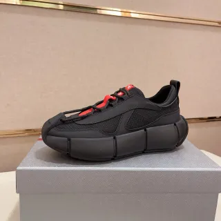 Balenciaga Track Black Red Sculpted Segmented Sole Mesh And Synthetic Upper Chunky Sneakers
