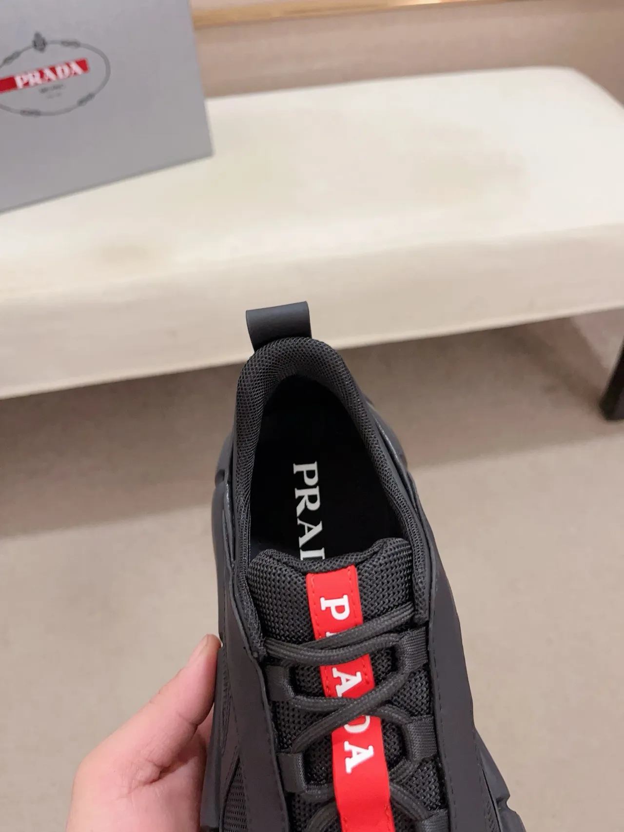 Balenciaga Track Black Red Sculpted Segmented Sole Mesh And Synthetic Upper Chunky Sneakers 6