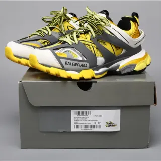 Balenciaga Track Sneaker White Grey Yellow Chunky Sneakers