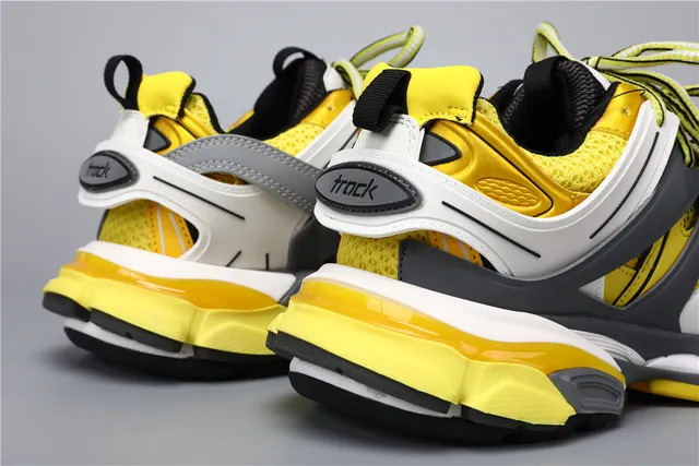 Balenciaga Track Sneaker White Grey Yellow Chunky Sneakers 2