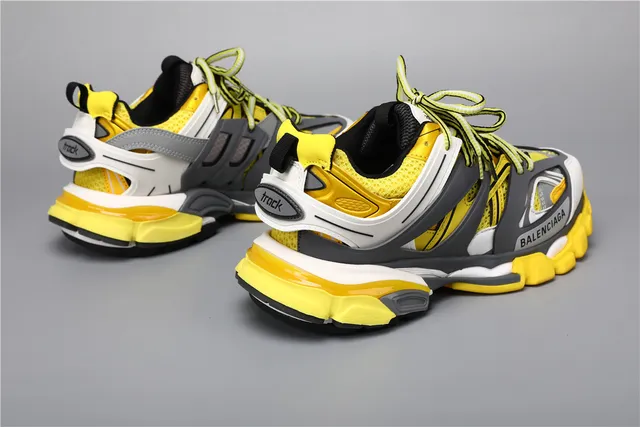 Balenciaga Track Sneaker White Grey Yellow Chunky Sneakers 3