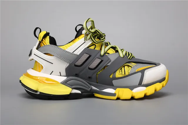 Balenciaga Track Sneaker White Grey Yellow Chunky Sneakers 8