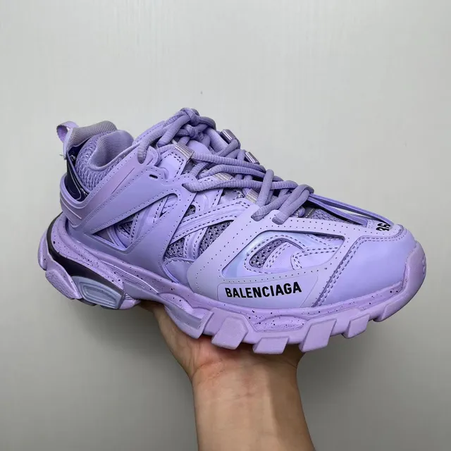 Balenciaga Track Trainer Lavender Speckled Chunky Sneakers 3