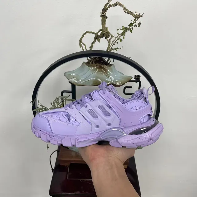 Balenciaga Track Trainer Lavender Speckled Chunky Sneakers 4