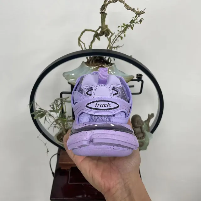 Balenciaga Track Trainer Lavender Speckled Chunky Sneakers 5