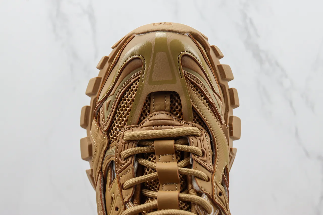 Balenciaga Track Trainer একরঙের খাকি মোটা স্নিকার 6