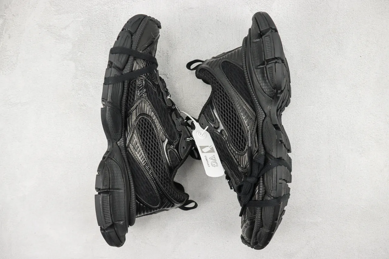 Balenciaga Track Trainer Monocromo Negro Chunky Sneakers 2