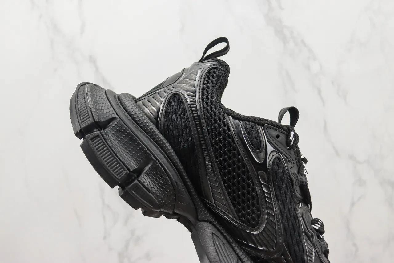 Balenciaga Track Trainer Monocromo Negro Chunky Sneakers 5
