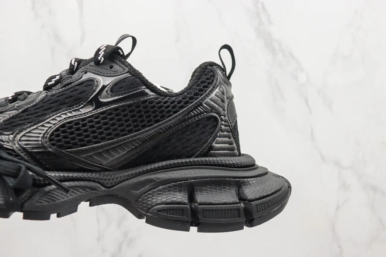 Balenciaga Track Trainer Monocromo Negro Chunky Sneakers 7