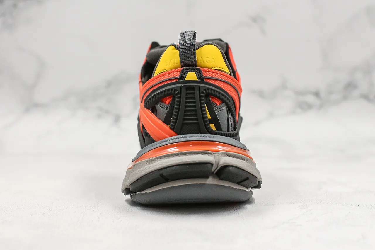 Balenciaga Track Trainer orange noir gris jaune baskets chunky 10