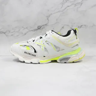 Balenciaga Track Trainer White Neon Yellow Chunky Sneakers