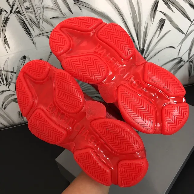 Balenciaga Triple S Red Chunky Sneakers 2