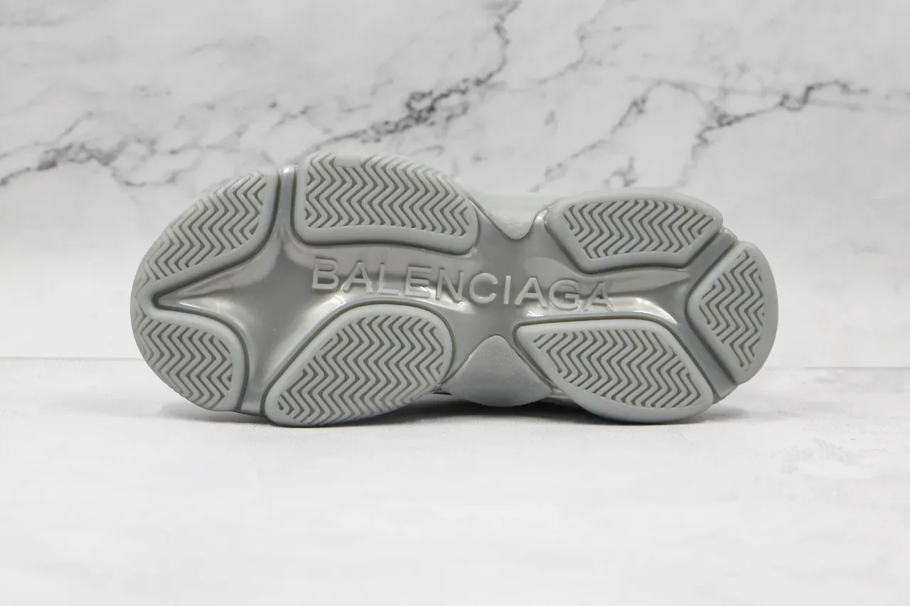 Balenciaga Triple S Silver Chunky Sneakers 3