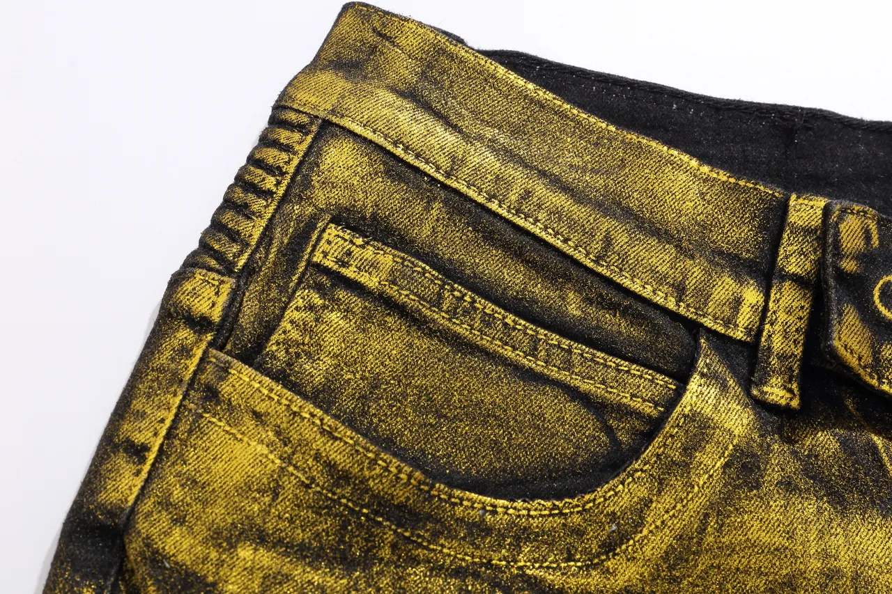 Balmain Shorts Biker Métallique Or Matelassé 9