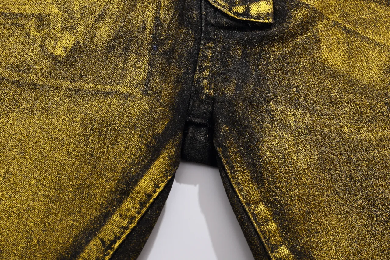 Balmain Shorts Biker Métallique Or Matelassé 11