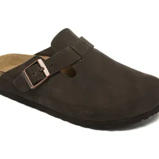Birkenstock Arizona Dark Brown Suede Clog