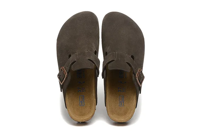 Birkenstock Arizona كلوج من الدايم البني الداكن 2