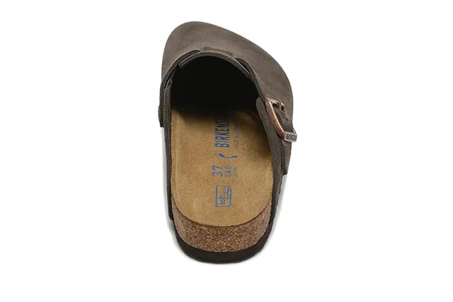 Birkenstock Arizona كلوج من الدايم البني الداكن 4