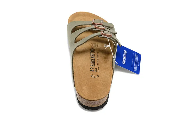Birkenstock Arizona 橄榄绿麂皮休闲凉鞋 5
