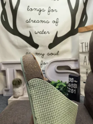 Birkenstock Boston Woven মিন্ট সবুজ চপ্পল 3