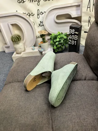Birkenstock Boston Woven মিন্ট সবুজ চপ্পল 6
