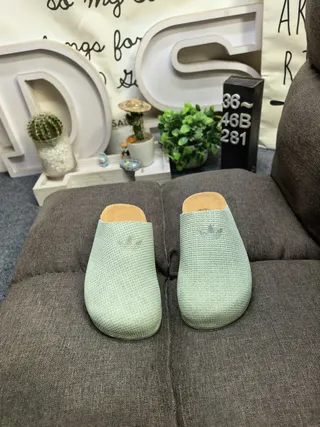 Birkenstock Boston Woven মিন্ট সবুজ চপ্পল 10