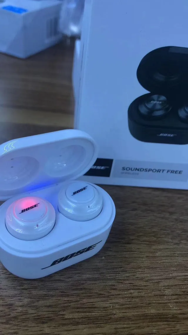 Bose SoundSport Free Noir Blanc Compact Oval Étui de Charge Finition Mate TWS Écouteurs 2