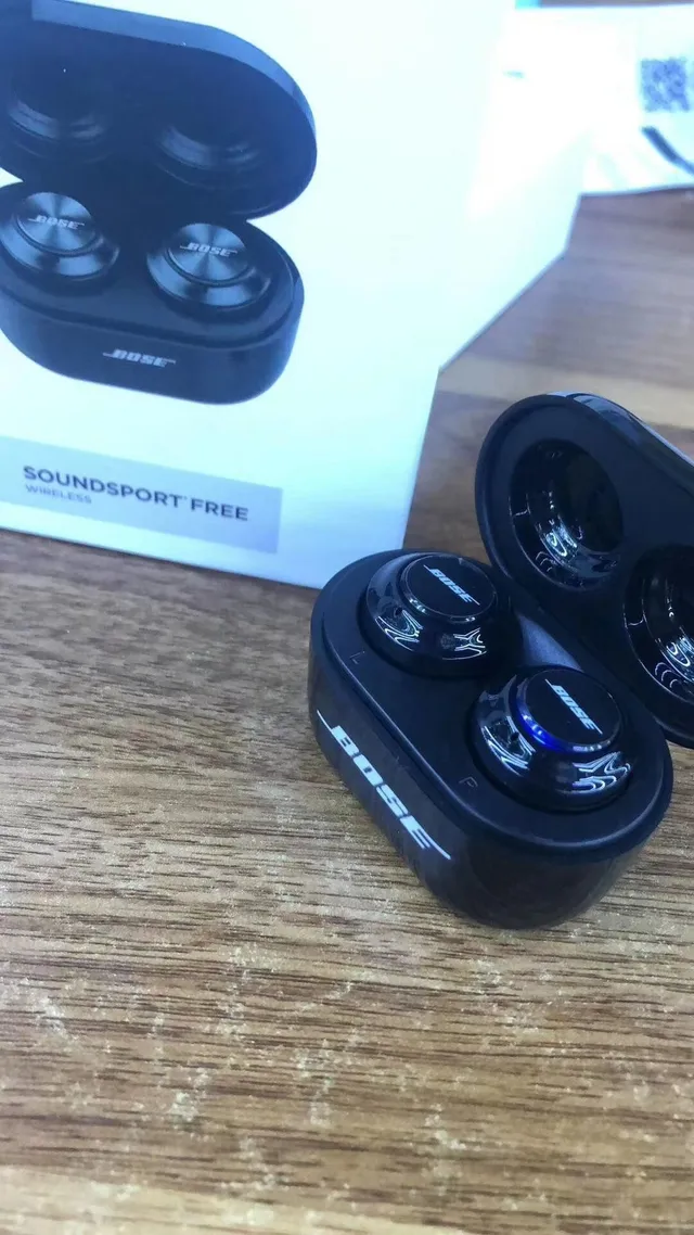 Bose SoundSport Free Noir Blanc Compact Oval Étui de Charge Finition Mate TWS Écouteurs 6