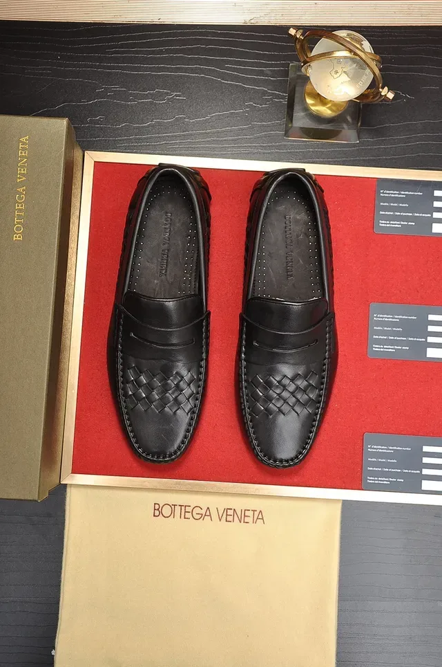Bottega Veneta Andiamo Negro Intrecciato Cuero trenzado Silueta Penny Loafer 5
