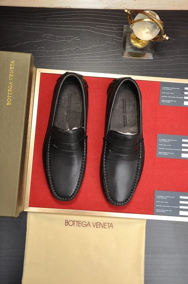Bottega Veneta Andiamo Mocassins Penny de Couro Preto 5