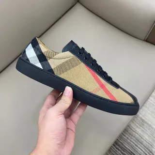 Burberry House Check Beige Black Red Lifestyle Sneakers