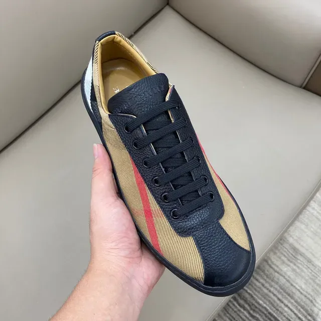 Burberry House Check Beige Black Red লাইফস্টাইল স্নিকার 4