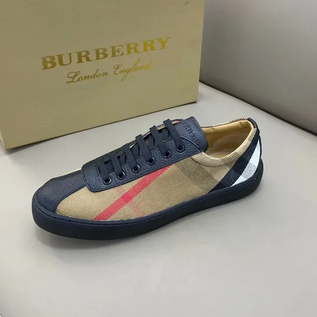 Burberry House Check Beige Black Red লাইফস্টাইল স্নিকার 5